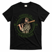 Oakdale Louisiana Lumberjacks Vintage Baseball Team T-Shirt - Black