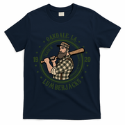 Oakdale Louisiana Lumberjacks Vintage Baseball Team T-Shirt - Navy