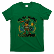 Oktoberfest Raccoon Funny Beer Drinking Fall Festival German T-Shirt - Irish Green