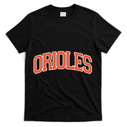 Orioles Retro Name Sports Gift T-Shirt - Black