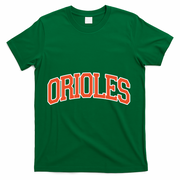 Orioles Retro Name Sports Gift T-Shirt - Green