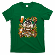 Oktoberfest Raccoon Prost Funny German T-Shirt - Irish Green