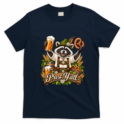 Oktoberfest Raccoon Prost Funny German T-Shirt - Navy Blue