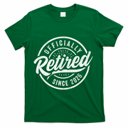 Officially Retired Since 2026 Distressed Emblem T-Shirt - Green