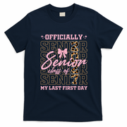 Officially Senior Class Of 2027 Last First Day T-Shirt - Navy Blue