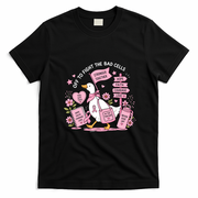 Off To Fight The Bad Cells Duck Breast Cancer Funny T-Shirt - Black