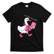 Off To Fight The Bad Cells Christian Faith Breast Cancer T-Shirt - Black