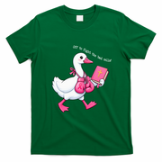 Off To Fight The Bad Cells Christian Faith Breast Cancer T-Shirt - Irish Green