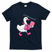 Off To Fight The Bad Cells Christian Faith Breast Cancer T-Shirt - Navy Blue