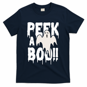 Peek A Boo Halloween Ghost T-Shirt - Navy
