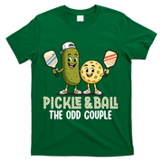 Pickle And Ball The Odd Couple Pickleball Matching T-Shirt - Green