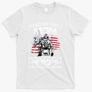 Proud Air Force Mom Air Force Graduation Mom USAF Heroes T-Shirt - White