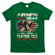 Proud Air Force Dad Air Force Graduation Air Tee T-Shirt - Green