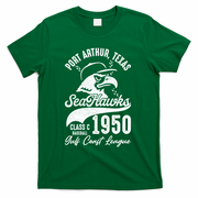Port Arthur Sea Hawks Texas Vintage Baseball Team T-Shirt - Green