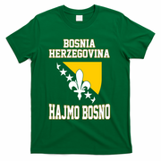 Proud Bosnia Dragon HAJMO BOSNO Country Favorite Cheer Game T-Shirt - Green