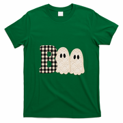 Patchwork Boo Halloween Retro Cute T-Shirt - Irish Green
