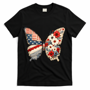 Patriotic Butterfly T-Shirt - Black
