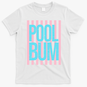 Pool Bum Retro Stripes Sunshine T-Shirt - White