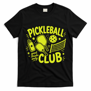 Pickleball Club Good Drinks Only T-Shirt - Black