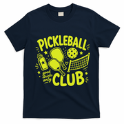 Pickleball Club Good Drinks Only T-Shirt - Navy Blue