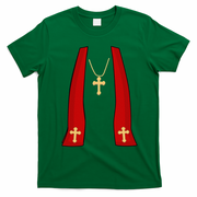 Pope Costume Halloween Costume Minister Priest T-Shirt - Irish Green
