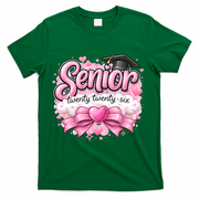 Pink Class Of 2026 Senior Graduate T-Shirt - Green