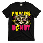 Princess Cat Outrage Goddammit Donut T-Shirt - Black