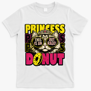 Princess Cat Outrage Goddammit Donut T-Shirt - White