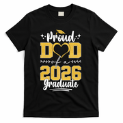 Proud Dad Of A 2026 Graduate Senior Grad T-Shirt - Black