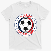 Panama Football 1937 Vintage Soccer Emblem T-Shirt - White