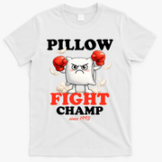 Pillow Fight Champ T-Shirt - White