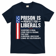 Prison For Liberals T-Shirt - Navy Blue