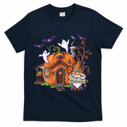 Pumpkin Gnomes Fall Autumn Cute Halloween Thanksgiving Tee Gift T-Shirt - Navy