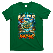 Playing Game RPG Master D20 Tabletop Funny RPG Gamer T-Shirt - Irish Green