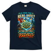 Playing Game RPG Master D20 Tabletop Funny RPG Gamer T-Shirt - Navy Blue