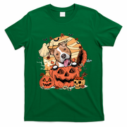 Pitbull Halloween Dog Pumpkin Cute T-Shirt - Irish Green
