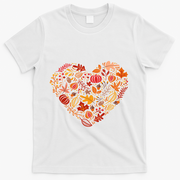 Pumpkin Heart T-Shirt - White