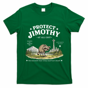 Protect Jimothy At All Cost Funny Raccoon T-Shirt - Irish Green