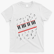 Piano Music Cosplay T-Shirt - White
