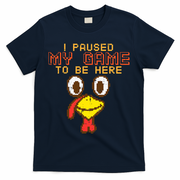 Paused My Game To Be Here Turkey Gamer Thanksgiving T-Shirt - Navy