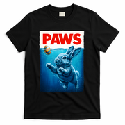 Paws Movie Poster Egg Easter Bunny T-Shirt - Black