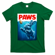 Paws Movie Poster Egg Easter Bunny T-Shirt - Green