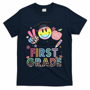 Peace Out 1st First Grade Graduation Last Day Of School T-Shirt - Navy