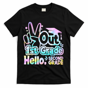 Peace Out 1st Grade Hello Second Grade First Grade Graduate T-Shirt - Black