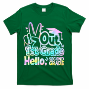 Peace Out 1st Grade Hello Second Grade First Grade Graduate T-Shirt - Green