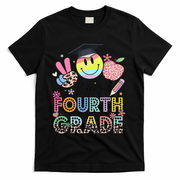 Peace Out 4th Fourth Grade Graduation Last Day Of School T-Shirt - Black