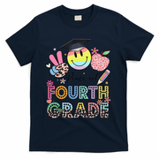 Peace Out 4th Fourth Grade Graduation Last Day Of School T-Shirt - Navy