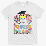 Peace Out 4th Fourth Grade Graduation Last Day Of School T-Shirt - White