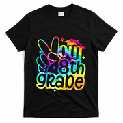 Peace Out 8th Grade Graduation Last Day Of School Tie Dye T-Shirt - Black