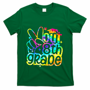 Peace Out 8th Grade Graduation Last Day Of School Tie Dye T-Shirt - Green